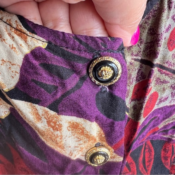 Vintage 90's Floral Button Down Maxi Dress - Size 6 - Casual - Picture 3 of 4